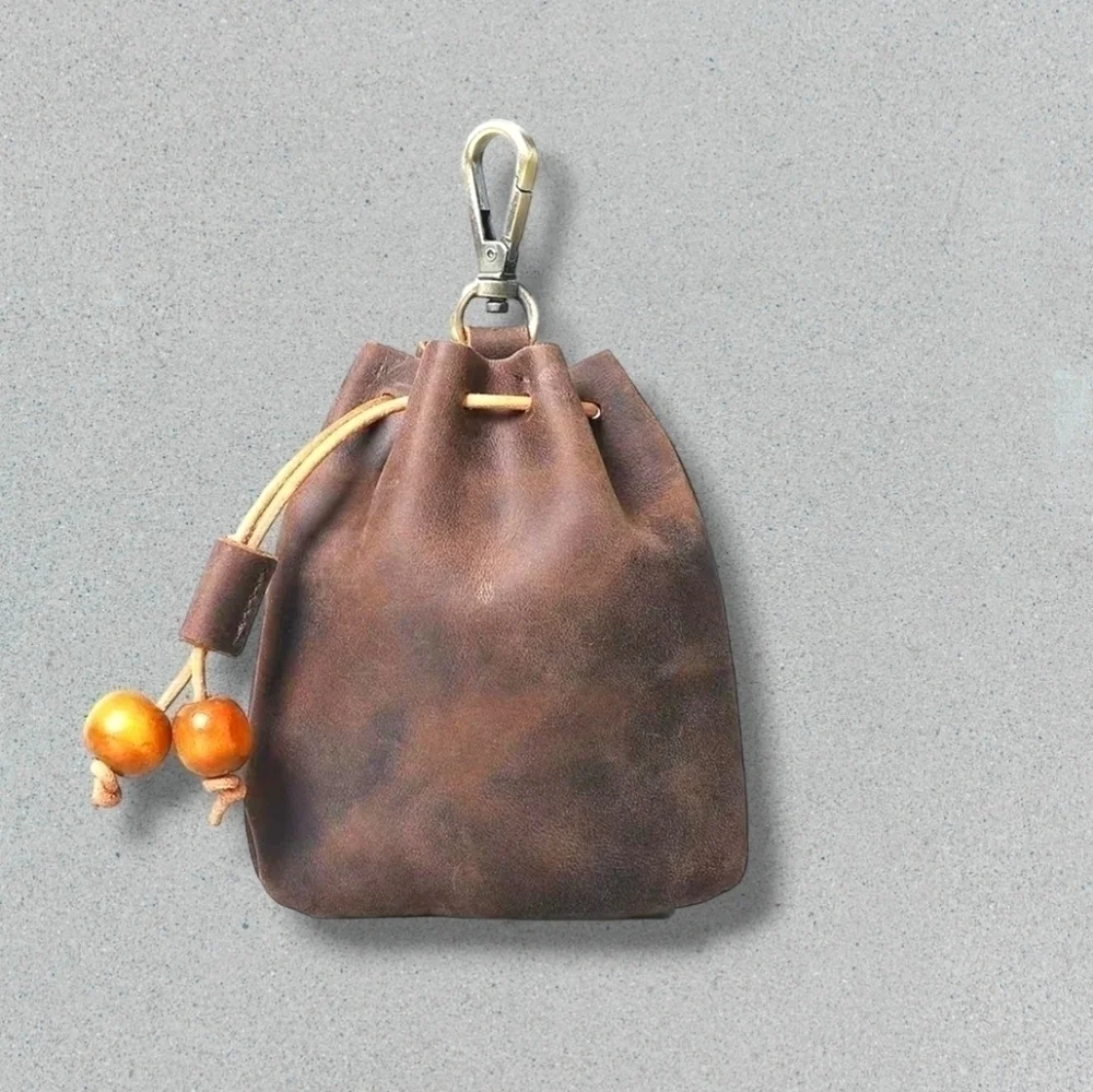 Artisan leather pouch NEW - Picture 3 of 5